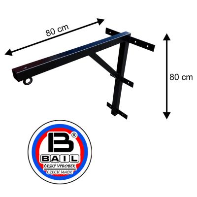 Nástěnný závěs na boxovací pytel BAIL 80x80cm, Ocel    