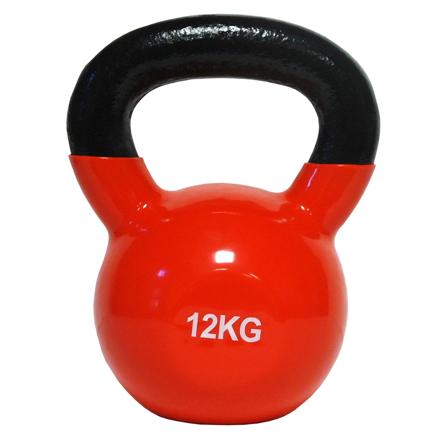 KETTLEBELL 1214 kg, OCEL + VYNIL FITNESS Pomůcky FITNESS BAIL